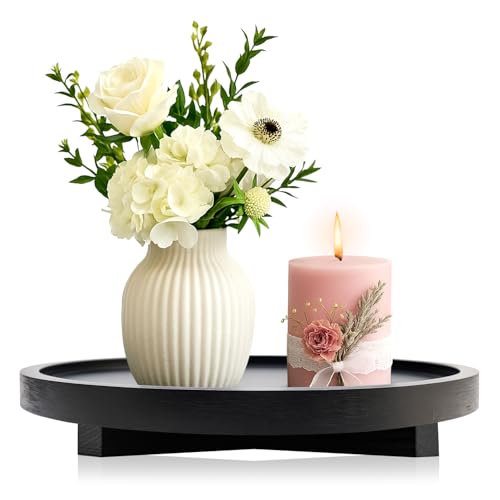 Large Decorative Wooden Tray for Kitchen Counter Bathroom