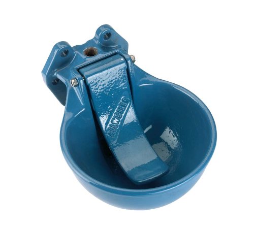 Kerbl Tränkebecken L/5 für Hoch- oder Niederdruck, 5 Liter, Edelstahl, Schwerkraftbetrieben, Hund, Tiertränke, Hundefuttertränke