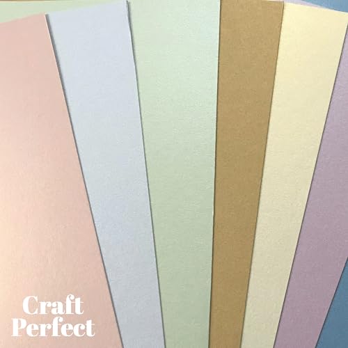 Craft Perfect Pearlescent Card A4, Pearl White - Image 5
