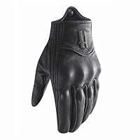 Harssidanzar Herren Motorradhandschuhe Leder Touchscreen Schwarz XXL – Ansicht 2