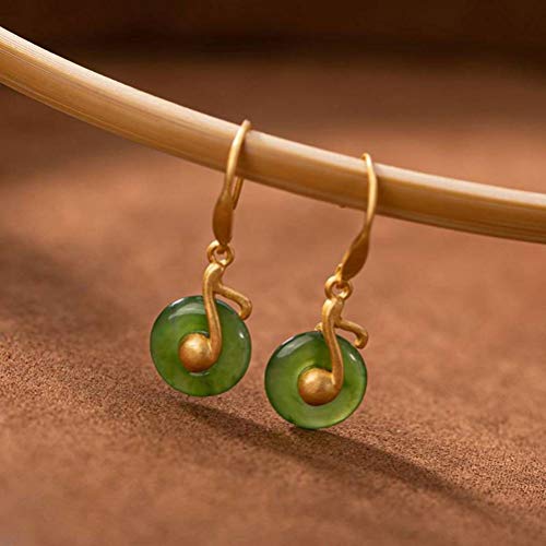 Boucles d'oreilles musique en néphrite contre le stress quotidien