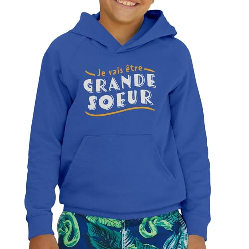 Sweat à capuche grande soeur annonce grossesse originale enfant - 2