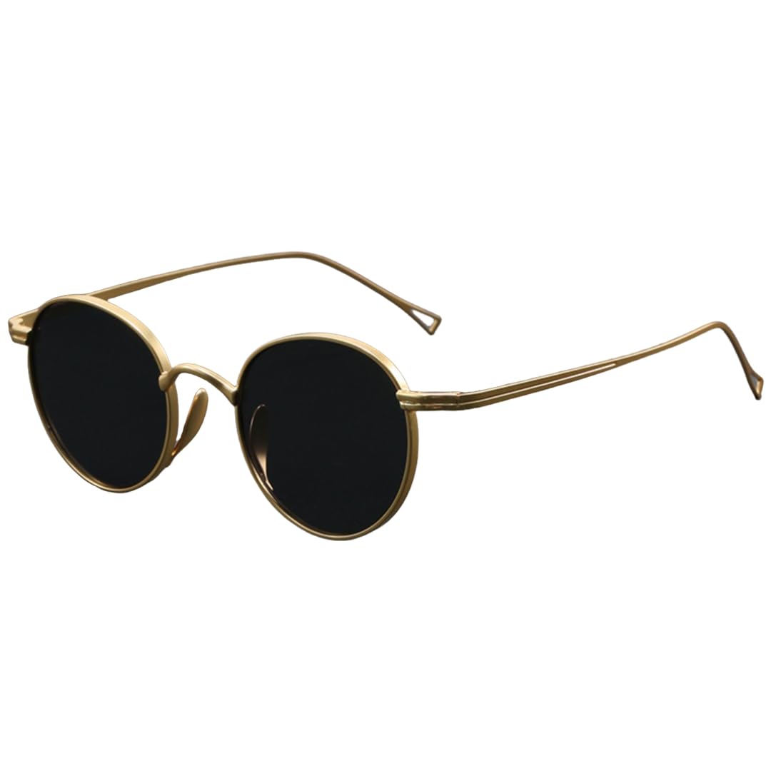 Ultraleichte polarisierte Sonnenbrille aus reinem Titan für Damen und Herren im Retro-Stil