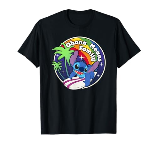 T-shirt Stitch Rainbow Surf respirant et confortable en pur coton premium