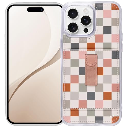 Étui de téléphone avec porte-cartes et dragonne pour iPhone 16 Pro Max