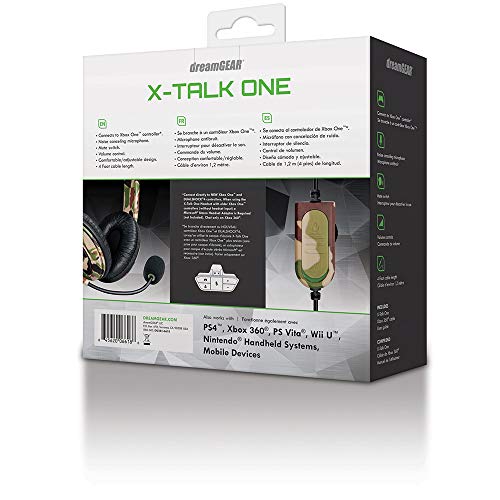 Fone De Ouvido Headset Gamer X-Talk Dreamgear para Xbox One DGXB1-6618 Camuflado