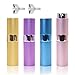 Modixun 4 mini atomizador portátil de perfume de 8 ml, botella de aerosol de perfume de viaje, recargable, dispensador de perfume vacío con 2 embudos, 4 colores