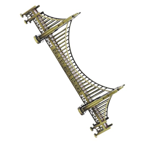 STOBOK サンフランシスコ合金建築模型 ゴールデンゲートブリッジ橋模型 精密工芸装飾 デスクトップアメリカの彫像 ホームオフィス寝室向けテーブル飾り