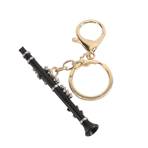 GEBIBB Musical Instrument Keychain, Miniature Clarinet Keychain,Musical Gift,Christmas Ornament