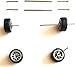 1:64 Scale Rubber Tire and Axle Set – 10-Pack Custom Wheels with Easy-Install Axles for Hot Wheels & Matchbox Cars – Mixed Styles, No Drilling Needed