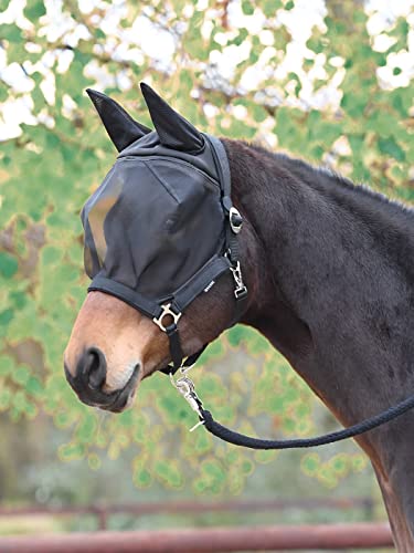 Fliegenhalfter Fast Busse pour poney noir protection contre les insectes