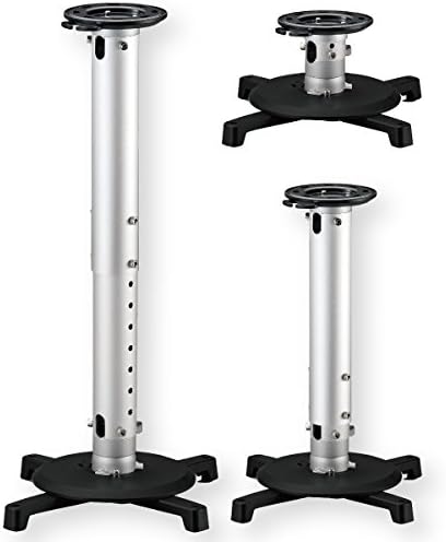 Amer Networks Extendable Universal Ceiling Projector Mount - Black/Silver AMRP145