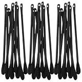 Luxshiny 100pcs Disposable Double Headed Blackhead Removal Tool with Cotton Swabs for Personal Home Care and Beauty Salons, Plastic and Cotton Material, Removes Closed Comedones and Clears