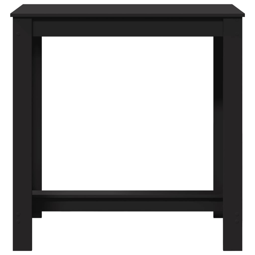 Table de Bar rectangulaire Noir 102x50x103,5 cm en Bois d'ingénierie pour Espace Cuisine Salon Salle à Manger extérieur Bureau comptoir mobilier modulable et Robuste
