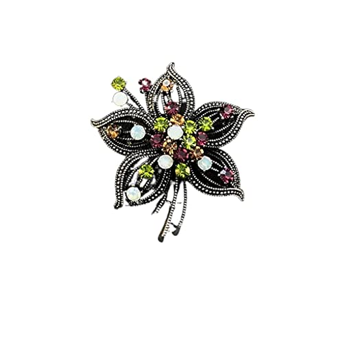 Broche polyvalente fleur vintage accessoire chic pour votre look de bureau