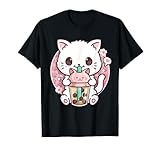 Boba Cat Boba Tea Bubble Tea Kawaii Anime Cat Kawaii Neko T-Shirt