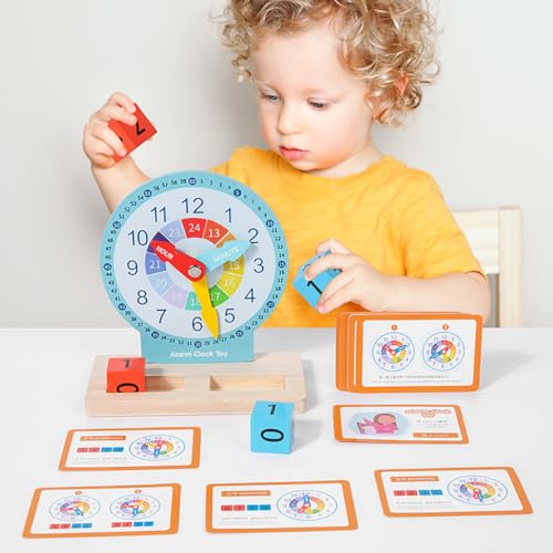 Image of Learning Clock for Kids, Educational Time Teaching Toy for Toddlers 5+, Teaching Clock Kids Learn Time Fast, Kids Learning Analog Clock, Gifts for Boys and Girls