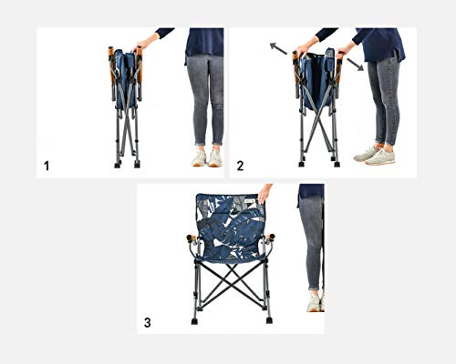 bel-sol Mila Aluminium Camping Chair - Blue, Medium - Image 7