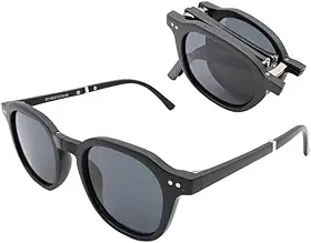 Óculos de Sol Dobrável Hexagonal Premium Vintage Oldschool UV400 Masculino Feminino Unisex - Modelo Sky - Cacife Brand