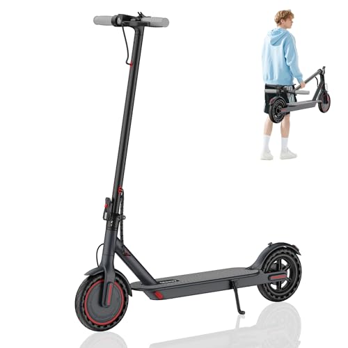 Electric Scooter - 8.5' Solid Tire, Powerful 350W Motor, Top Speed 19 MPH, Max...