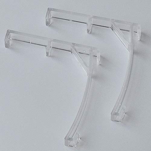 CUTELEC Valance Clips 2pack for 3-1/2inch(89mm) Vertical Blinds Clear Color