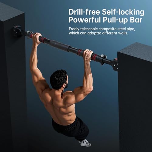 Image of SKUCELL Pull Up Bar for Home Workout, Wall Mounted Doorway Pull Up Bar for Kids & Adults