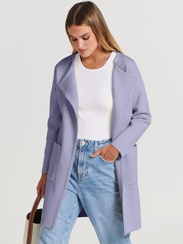 Image of ANRABESS Womens Cardigan Sweater Open Front Knit Long Coatigan Dressy Casual Jacket Coat 2026 Fall Outfits Classy Clothes