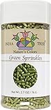 Nature's Colors, Bright Green , Sugar Sprinkles for Baking and Decorating, Small , 2.7 Oz Jar (Pack of 1)