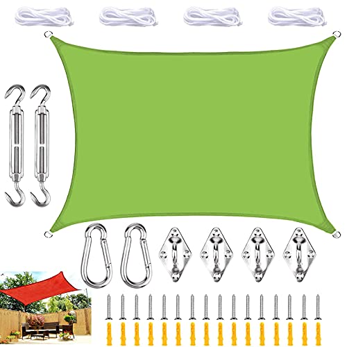 Voile d'ombrage rectangulaire résistant et respirant protection UV