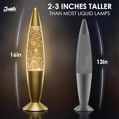 Image of Jambo 16-Inch Motion Lamp (Rainbow Glitter, 16 inch) I Beautiful Liquid Lamp I Entertaining for Adults and Kids