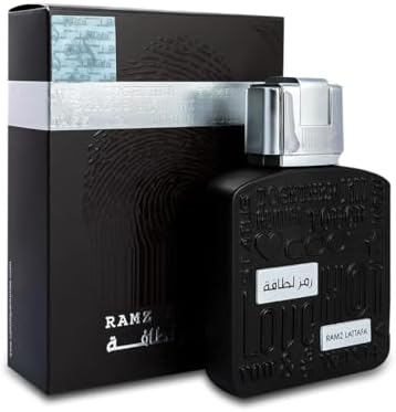 Lattafa Ramz Silver for Unisex Eau de Parfum Spray, 3.4 Ounce / 100 ml
