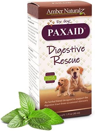 AMBER NATURALZ - PAXAID - Digestive Rescue - for Dogz - 1 Ounce