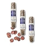 DeLallo Black Pepper Dry Sausage, Handrubbed with Spices, Savory Robust Flavor, Air Cured Gourmet Meat for Charcuterie Boards, No Added Nitrates or Nitrites, 7 oz Stick, (3 Pack)