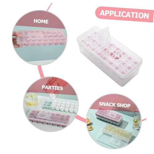Molde para cubitos de hielo con tapa y contenedor miniatura 3