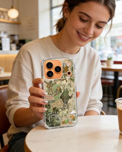 Coque de téléphone grenouille verte iPhone 17 Pro Max antichoc - 6