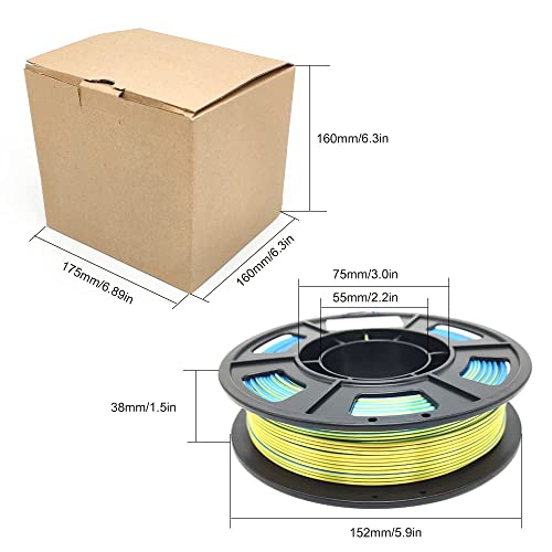 Filamento Silk PLA 1.75mm para Impresora 3D - Pack de 4 Carretes de 250g, Total 1kg - Fernando Cortés