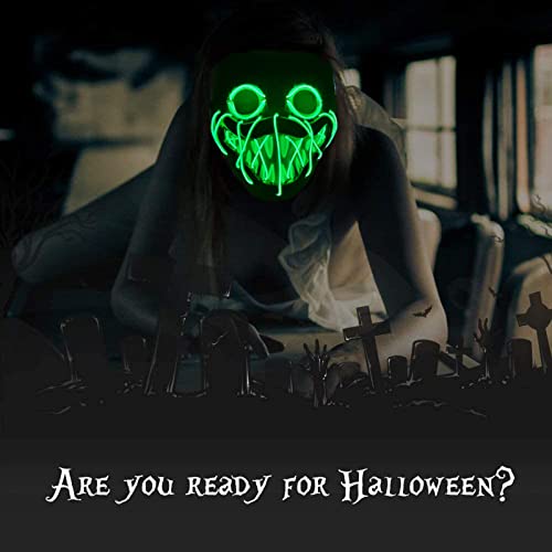 Huggy Wuggy palytime Halloween masker,LED horrormasker,3 lichteffecten, regelbaar, algemeen Halloween-masker,voor Halloween,Mardi Gras en carnaval als kostuum voor mannen en vrouwen - Image 6