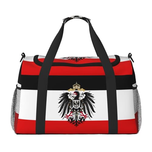 Flag of German Empire 1871-1918 Travel Duffle Bag, Lightweight Hospital Bag for Women, Large Sport Gym Bag for Men