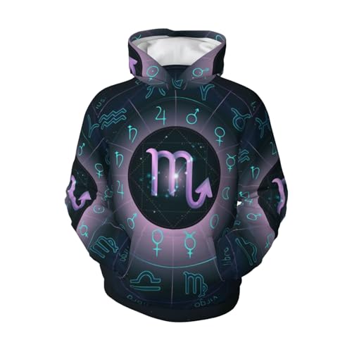 Scorpio Boy, Girls Sports Shirt Youth Pullover Fashion Hooded Sweatshirt4