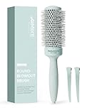 AIMIKE Round Hair Brush, Round Brush w/Nano Thermal Ceramic & Ionic Tech, Blow Dry Hair Brush for Salon-like Styling at Home, Maximum Volume and Shine,No Pulling Barrel Brush (63mm,Barrel 43mm)
