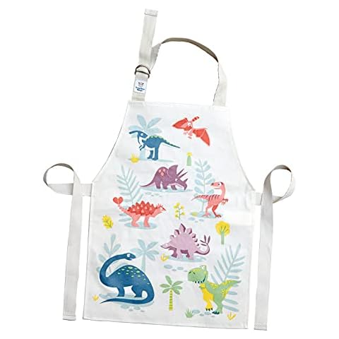 ThreadBear Design Dinosaur Friends Apron for Children - Inspire Creative Craft and Messy Play Time Great for Home School Art Activities for Ages 3+ Cover