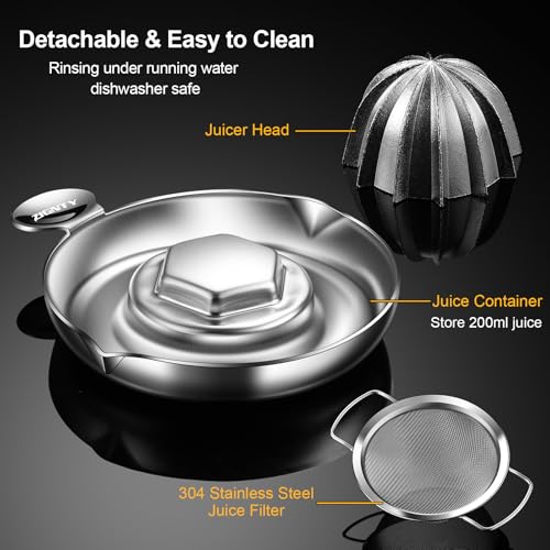 ZIGNTY Lemon Squeezer Stainless Steel,Ultra Heavy Duty Manual Citrus Juicer by ZIGNTY - Used condition - Image 5