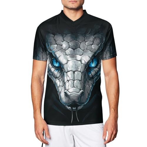 Camiseta deportiva de serpiente enojada para evitar rozaduras al entrenar