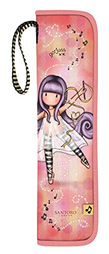 Santoro M284B, Portaflauti Bambini, Salmone, 360 X 100 X 25 Mm, Salmone, 360X100X25 Mm, Porta Flauti