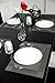 SICOHOME Placemats Set of 4,Grey Vinyl Placemats