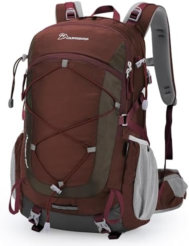 MOUNTAINTOP 40L Hiking Backpack,Lightweight Travel Backpack for Men Women Outdoor Backpacking, Camping