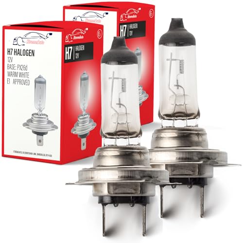 Xtremeauto H7 Headlight Bulb - X2 H7 477 Car Headlight Bulb 12V 55W Headlight Bulbs Light Bulbs Dipped Headlamp Halogen Bulb PX26D Base Headlight Bulbs
