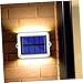 LIFKOME 2pcs Solar Power Stairs Light Led Stair Lamp Lighting Tool Solar Outdoor Light Outside IP Wall Outdoor