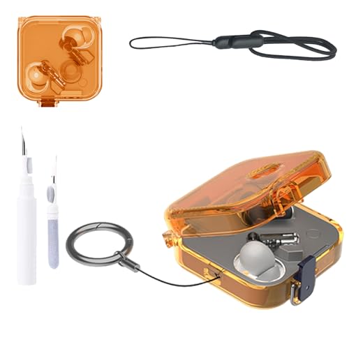 Nothing Ear (3) �P�[�X�J�o�[�ANOUKAJU �C���z���ی�J�o�[(�J���r�i+�X�g���b�v+�N���[�j���O�y���t��)�����h�~�A���h�~�ANothing Ear3�p�P�[�X(�N���A�I�����W)