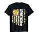 Autism Warrior Awareness Support USA Flag Neurodiversity T-Shirt